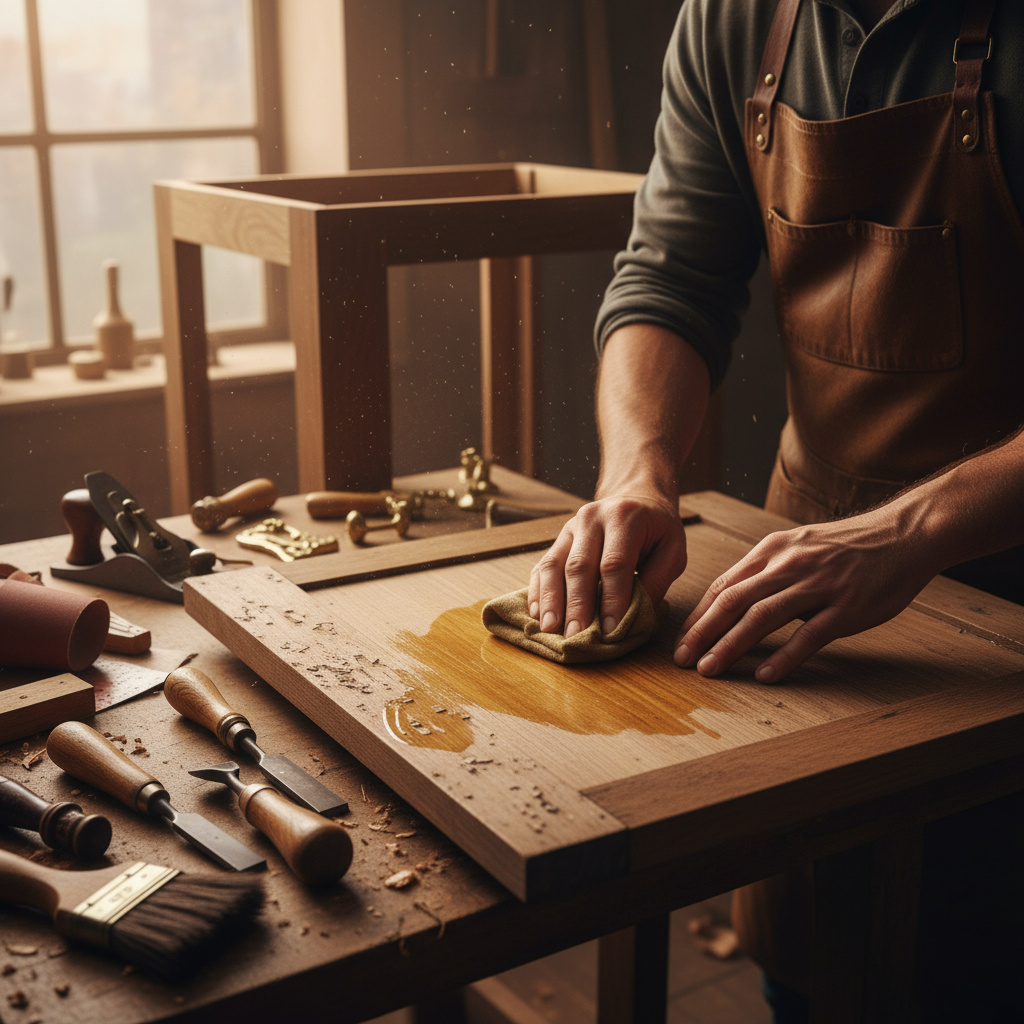 Behutsame Aufarbeitung einer Holzfront