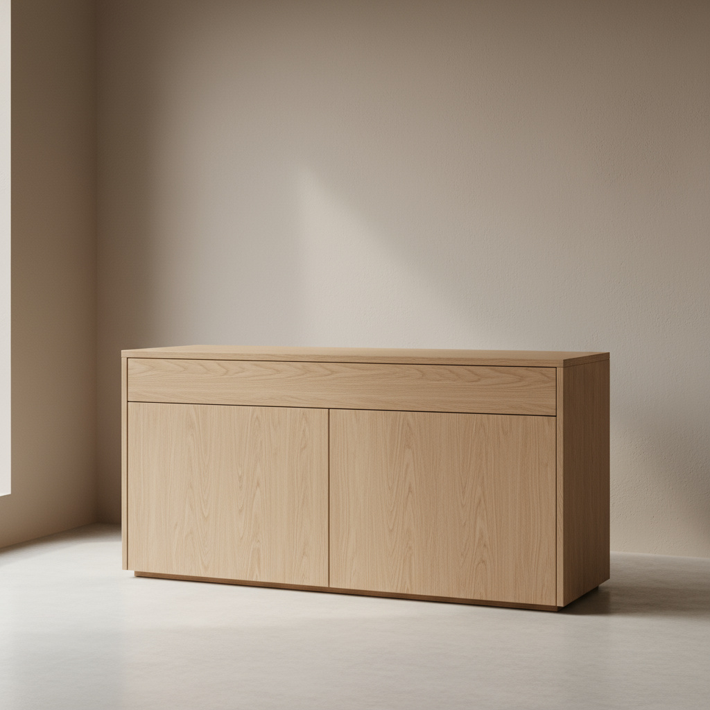 Modernes Sideboard aus Eiche mit präziser Fuge